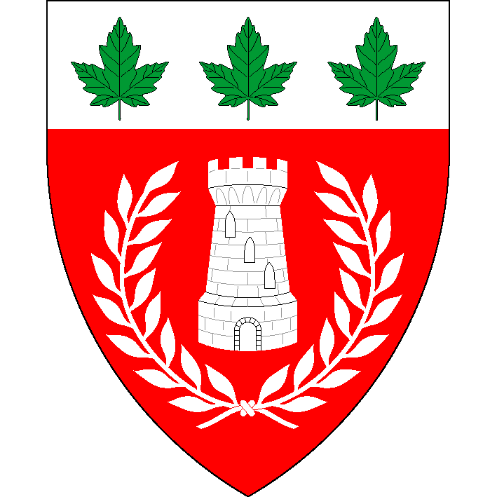 The Coat of Arms for the Barony of Castel Rouge